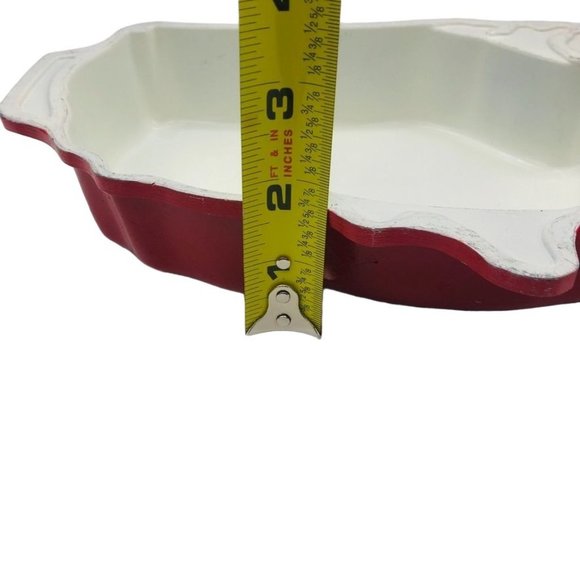 Vtg NordicWare Cake Pan Mold USA Outline Red Aluminum Enamel Unique Rare! - Picture 6 of 7